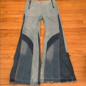 Free People Tidal Wave Flare/Wide Leg Jeans